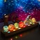 7 Chakra Natural Healing Spheres with LED Wooden Stand 40mm Crystal Quartz Stones for Meditation Positive Energy Night Light Decoration Balls Set for Home
