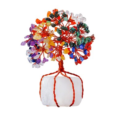 7 Chakra Tree - Money Trees - Chakra Tree Of Life - Crystal Decor - Chakra Gifts - Healing Crystal Tree - Crystal Tree Of Life - New Home Gifts - Spiritual Gifts For Women - House Decor Accessories