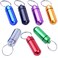 7Pcs Pill Box Holders,Mini Portable Waterproof Aluminum Pill Case with Keyring for Traveling,Camping,Hiking,Outdoor Sports