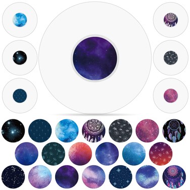 80 Pcs Waterproof Sensor Covers Compatible with Freestyle Libre &amp; Libre 2 and 80 Sensor Stickers Set Transparent Adhesive Patches Sensor Covers(Star)
