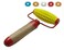Acupressure Hand Energy Roller Body Massager Set of 1 + Sujok Pain Therapy Finger Rings Set of 5 15 X 9 X 3Cm (L X W X H) Yellow Roller