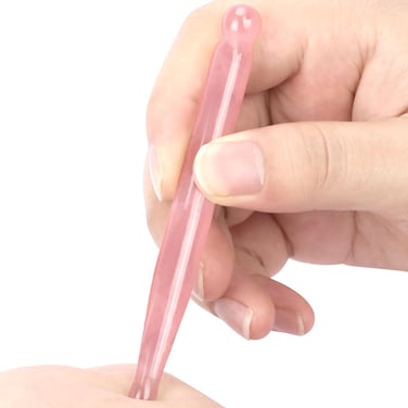 Acupressure Pen for Facial Skin Care-Deep Tissue 1Pcs Crystal Massage Tool-Point Massage Relief Pain Therapy Stone Tools Relaxing Trigger Self-Massage
