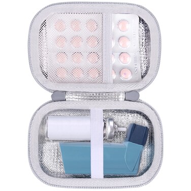Aenllosi Hard Carrying Case Compatible with Asthma Inhaler
