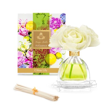 AGRARIA AirEssence Flower and Reed Diffuser Set, Hand Crafted Sola Flower Botanical Home Fragrance Diffuser, Scented Oil Reed Diffuser, Flower and Reed Diffuser Gift Set for All Occasions