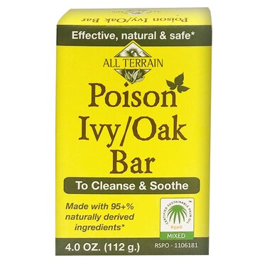 All Terrain Natural Poison Ivy Oak Relief, To Cleanse &amp; Soothe Itchy &amp; Irritated Skin