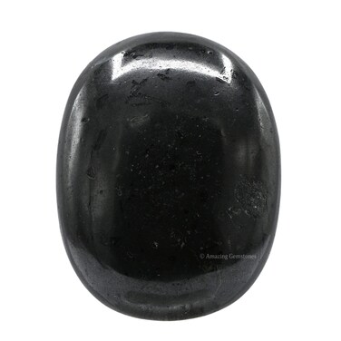 Amazing Gemstone Black Tourmaline Palm Stone Crystal - Large, Healing, Meditation, Birthday Gifts for Men &amp; Women