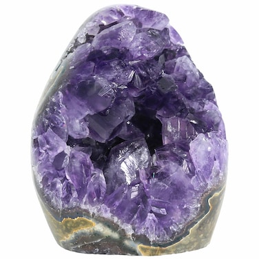 Amethyst Crystal Rock, Real Amethyst Stone, Amathesis Crystal Cluster Geode, Purple Crystals and Healing Stones, Amatista Piedra Natural, Cuarzos Originales De Energia Y Piedras, Columnar(1.1LB)