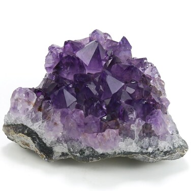Amethyst Crystal Rock, Real Amethyst Stone, Natural Purple Crystals and Healing Stones, Amathesis Crystal Cluster Geode, Amatista Piedra Natural, Cuarzos Originales De Energia Y Piedras(0.12LB)