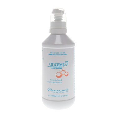 Anasept-Antimicrobial Skin and Wound Cleanser, 8 oz. Bottle with Finger Sprayer, Wound Spray, Sterile Rinse, Healing Spray for Hospital and Professional Use