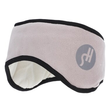 Angoily Ear Warmer Headband, 2 in 1 Eye Mask and Soundproof Sleep Earmuff Noise Reduction Sleeping Ear Wraps Ear Protection Cover for Men Women Grey