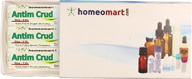 Antimonium Crudum Homeopathy Pellets (Pills) in 50M Potency, Pack of 3