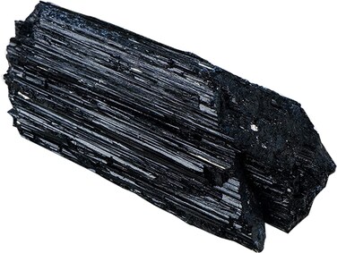 Apengshi 1pcs Black Tourmaline Raw Crystal 1-1.5lb Natural Crystal Healing Stones Rough Crystal Gemstones for Tumbling, Polishing, Home Decoration, Fish Tank Decoration DIY, Wicca Therapy