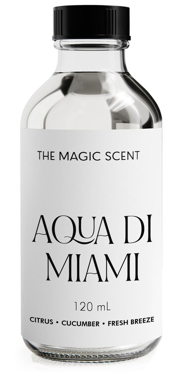 Aqua di Miami Oils for Diffuser - HVAC, Cold-Air, &amp; Ultrasonic Diffuser Oil Inspired by The Ocean - Essential Oils for Diffusers Aromatherapy - 4 fl oz, 120 mL