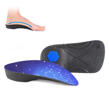 Arch Support, 330+ lbs Plantar Fasciitis Insoles, 3/4 Length Orthotic Inserts for Women &amp; Men Heel Pain, Flat Feet,Heavy Duty Strong Support Pain Relief for Walking Running