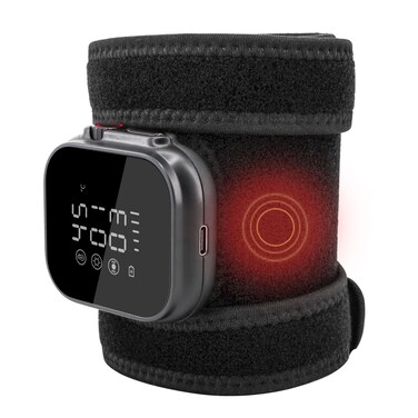 Arm Heating Pad with Heat &amp; Vibration &amp; Red Light, Cordless Wearable Knee Massager with 31IN Detachable Extension Strap, Heated Leg Massager for Elbow Hand Knees Leg Ankles Wrists