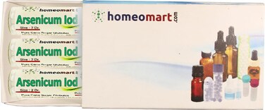 Arsenicum Iodatum Homeopathy Pellets (Pills) in 10M Potency Pack of 3