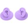 ARTIBETTER 2 Pcs Ear Models Simulation Silicone Ear Models Statue for Jewelry Display, Sketching, Teaching, Ear Project Practice (Purple)