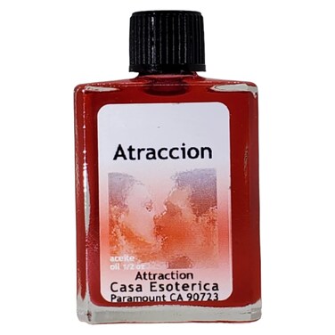 Attraction (Atraccion Aceite) Spiritual Anointing Oil by CASA ESOTERICA MAGICK SPACE - Draw Positive Energy - Increase Love, Money &amp; Success-0.5 FL OZ (1 Pack)