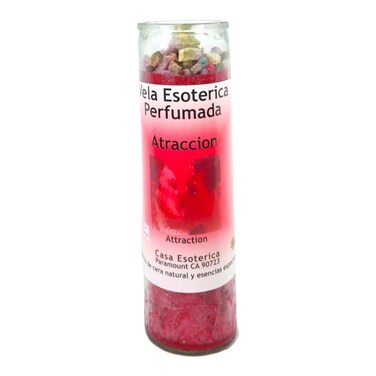 Attraction-Palm Wax Spiritual Intention Spell Candle-[RED]   Vela CASA ESOTERICA PERFUMADA- (ATRACCION)