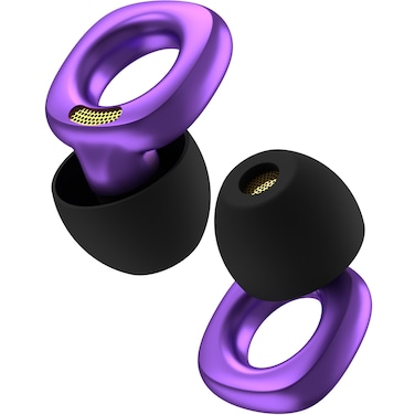 Audree Style Ear Plugs for Noise Reduction, Reusable High Fidelity Earplugs for Concerts, Musicians, Motorcycles, Study, Parent, Party, Flights &amp; Noise Sensitivity, 18-29dB Noise Cancelling (Violet)