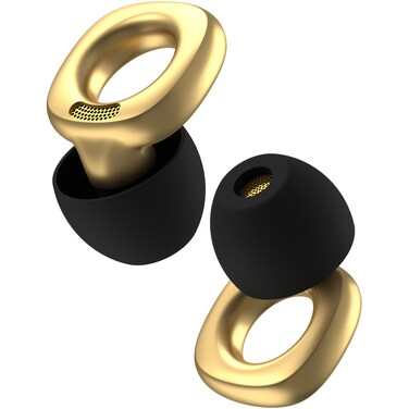 Audree Style Ear Plugs for Noise Reduction, Reusable High Fidelity Earplugs for Concerts, Musicians, Motorcycles, Study, Parent, Party, Flights &amp; Noise Sensitivity, 18-29dB Noise Cancelling, Gold