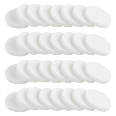 AUEAR, 100 Pack White Round Mini Diffuser Refill Pads Replacement Pad for Necklace Pendant
