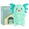 Axolotl Microwavable Heating Pad - Soft Cozy Plush Pillow for Kids and Women, Kawaii Hot Stuffed Animal Toy,Lavender Warmth, Fun Gifts (Green)