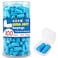 AZEN 100 Pairs Ear Plugs Bulk, Soft Foam Ear Plugs for Sleeping Noise Cancelling, NRR 32dB Earplugs for Concerts Shooting Swimming Noise Reduction (Lake Blue)