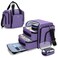 BAFASO Large Pill Bottle Organizer with 4 Inner Removable Pouches, Family First Aid Bag Medicine Bag Come with Shoulder Strap (Bag ONLY),Purple