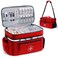 BAGSFY Travel Medicine Bag Organizer, Medical Bag Empty, Pill Bottle Organizer for Home, Large Medication Storage, Travel Carrying Case First Aid Kit Bags Empty, Emergency Kit.