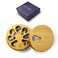 Bamboo Wood Pill Organizer for Medicine Vitamin Weekly, Arthritis Friendly 7-Day Pill Box Medium Container Holder, Daily Portable Travel Pill Case