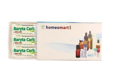 Baryta Carbonica Homeopathy Pellets (Pills) in 6C Potency, Pack of 3