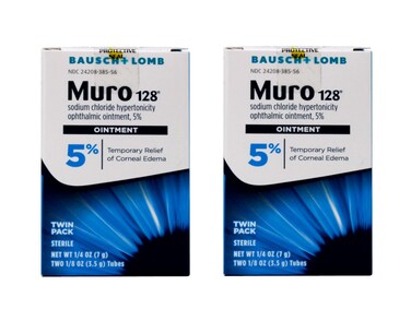 Bausch &amp; Lomb Muro 128 Ointment 5% 2-Pack 7 g (Pack of 2)