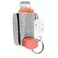 Beautyflier Asthma Inhaler Holder Keychain Retractable Clip PU Leather Travel Handy Holder for Kids and Adults, Inhaler Not Included (Silver,Bling)