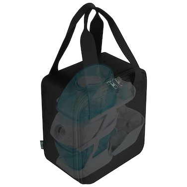 Beautyflier Travel Carrying Bag for Navage Nasal Irrigation System, Countertop Caddy Neti Pot Storage Bag, Portable Nose Cleaner Bag for Sinus Organizer with Hanging Strap (Bag Only, Black)