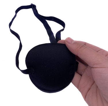 Black Eyepatch-Comfortable Adjustable Shape Single Eye Mask for Recovery Eye
