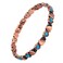 Blue Turquoise Copper Bracelets for Women or Men - 99.99% Solid Pure Copper Magnetic Bracelets Adjustable