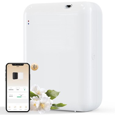 Bluetooth Scent Air Machine, Waterless Diffuser with Cold Air Tech, Whole House Aroma &amp; Hotel Collection Diffuser, Cordless Battery Powered Air Diffuser for Home, Hotel, Office, Spa, Black