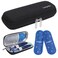 BOMKEE Insulin Cooler Travel Case, Diabetic Insulin Pen Carrying Case Portable Insulin Cooling Bag Organizer for Diabetic Supplies with 2 Ice Pack