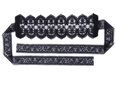 Bonnie Z. Leonardo Women Mysterious Black Lace Masks Lace Blindfold Eye Mask