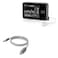 BoxWave Cable Compatible with Tandem t:Slim X2 Insulin Pump - Micro USB DuraCable, Braided Micro USB Charging Cable - Space Grey