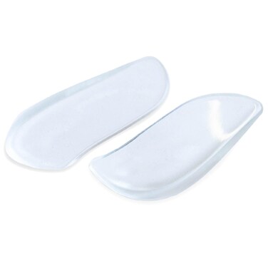 BraceAbility Medial &amp; Lateral Heel Wedge Silicone Insoles (Pair) - Supination &amp; Pronation Corrective Adhesive Shoe Inserts for Foot Alignment, Knock Knee Pain, Bow Legs, Osteoarthritis