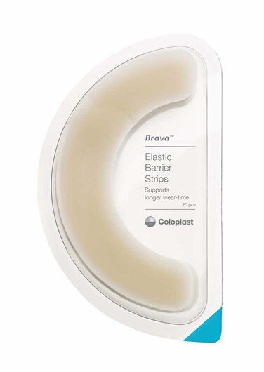 Brava Elastic Barrier Strips, Curved, 5 1/2 Inches Long 120700 (Case of 100)