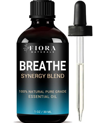 Breathe Essential Oil for Diffuser - Essential Oil Blend with Eucalyptus Peppermint Tea Tree and Peppermint, Breathe Easy Essential Oil for Humidifier, Rub, and Aromatherapy