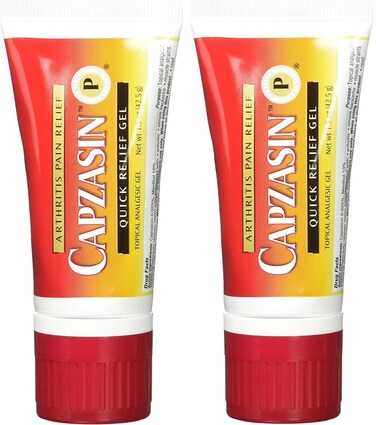 Capzasin Arthritis Pain Relief, Quick Relief Gel, No Mess Sponge Applicator 1.5 oz (42.5 g) - Pack of 2