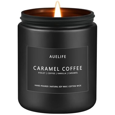 Caramel Coffee Candle   Men Scented Candles for Home, Candles Gifts for Women Men - Soy Candle for Home Scented - Aromatherapy Gifts for Men - 7oz 50 Hours Long Burning