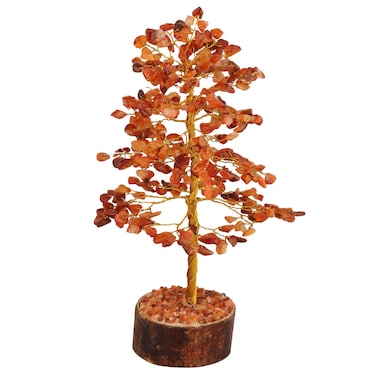 Carnelian Crystal - Good Luck Gems - Crystal Gifts - Crystal Tree - Meditation Room Decor- Money Tree - Feng Shui Decor - Spirtual Things - Crystals and Stones