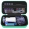 Carrying Case for Portable Handheld Inhaler Nebulizer Machine for Adults, Asthma Inhaler Travel Case, Inhaler Spacer Bag with Mesh Pocket for Saline Solution,Cable, Green (Case Only)