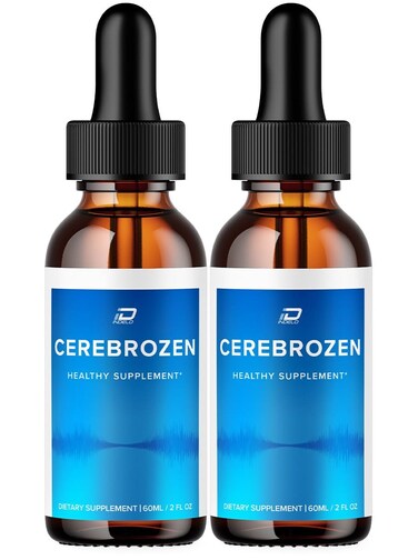Cerebrozen Tinnitus Ear Drops - Cerebrozen 24, Cerebrozen Liquid Drops, Cerebrozen Reviews, Cerebrozen Drops for Ear Relief (2 Pack - 120 ML)
