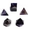 Chakra Geomtery Set Platonic Sacred Stones Amethyst Geometry Set for Chakra Stone Healing Balancing Reiki Healing Spiritual Good Luck Home Office Decor Size: 15-20 mm (Amethyst)